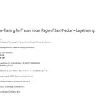 Pétanque-Legetraining für Frauen in Rhein-Neckar