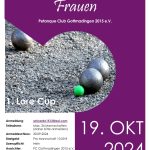 Pétanque Club Gottmadingen 2015 e.V - 19. Oktober 2024 FRAUEN-Turnier