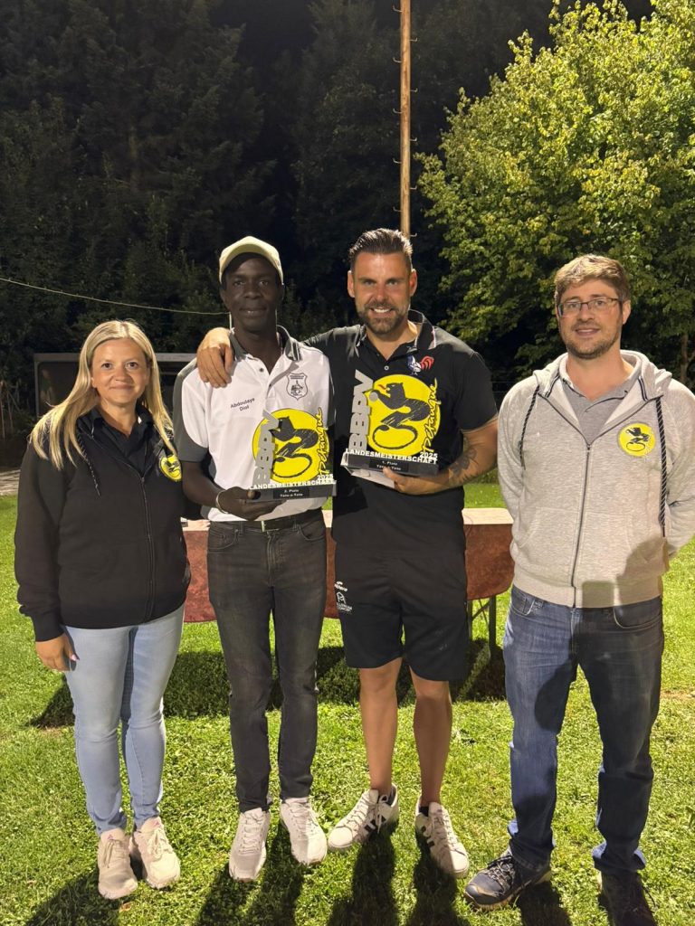 Landesmeister Tête-à-Tête Sébastien Tromeur und Vizelandesmeister Diol Abdoulaye